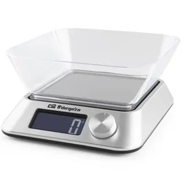 Orbegozo PC 1030 Báscula de Cocina Electrónica hasta 5 kg Plata
